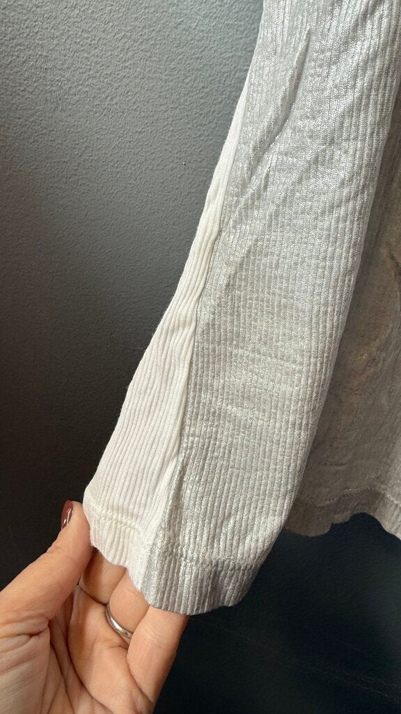 Ribbed Metallic Tank Top