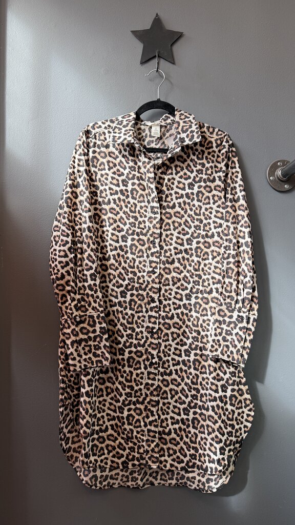 Leopard Midi Shirtdress