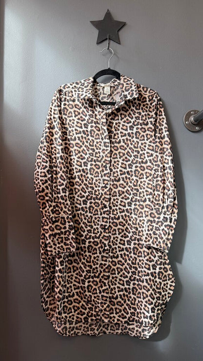 Leopard Midi Shirtdress