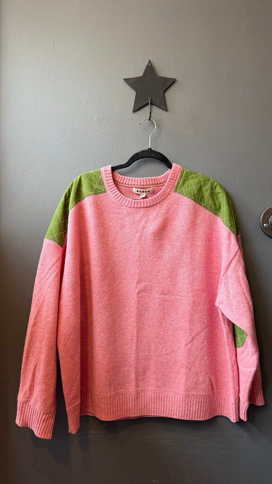 Wool Oversized Quilted Detail Sweater