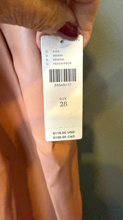 Faux Leather High Rise Pants