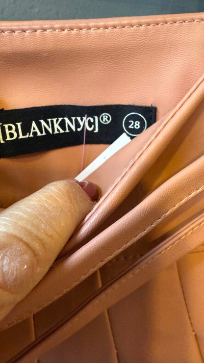 Faux Leather High Rise Pants