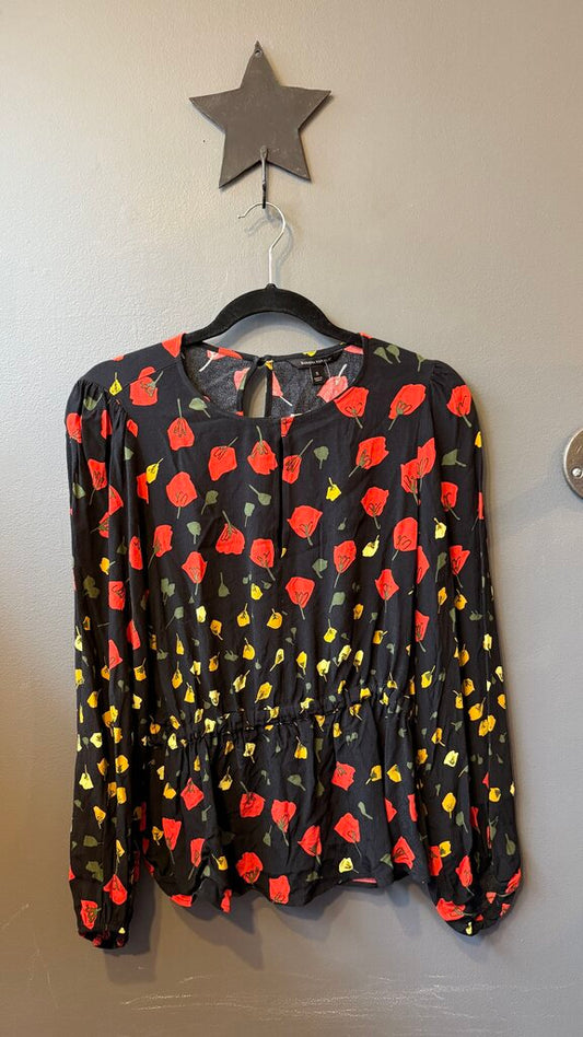 Floral Peplum Blouse