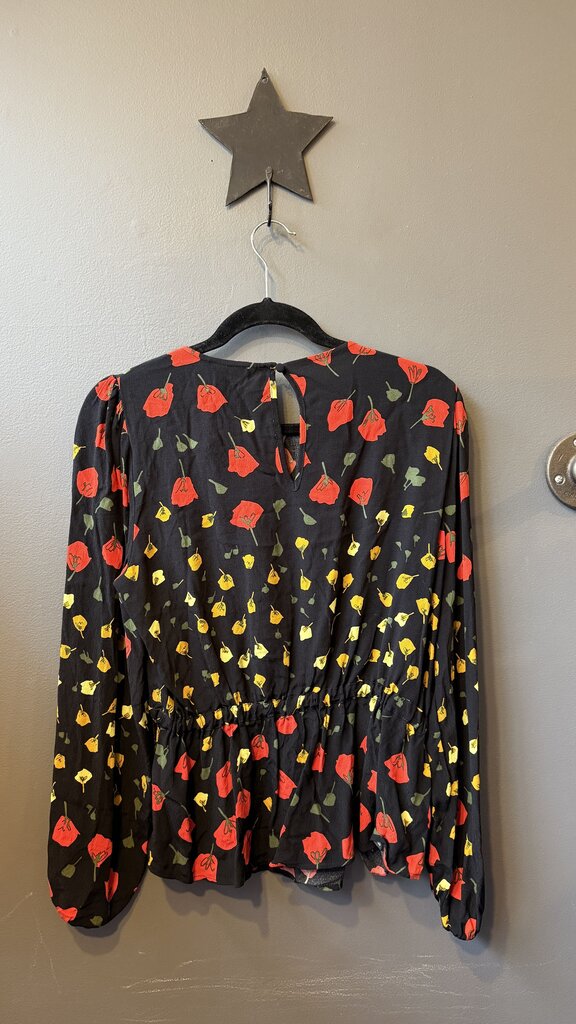 Floral Peplum Blouse