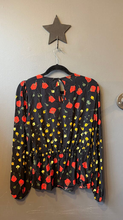 Floral Peplum Blouse