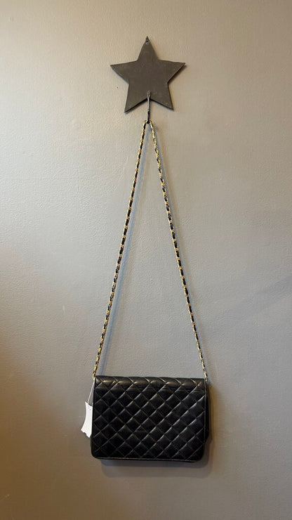 Vintage Quilted Chain Crossbody Bag