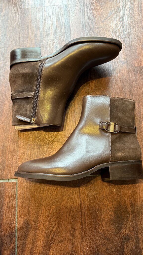 Leather Suede Ankle Boots