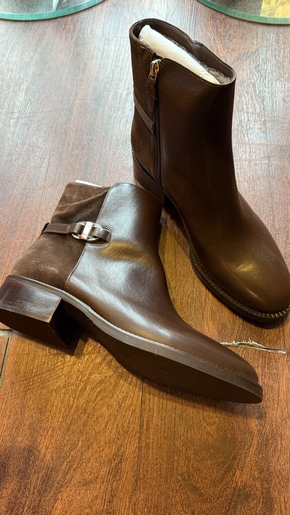 Leather Suede Ankle Boots