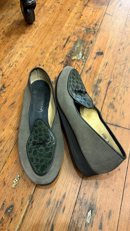 Croc Suede Loafers