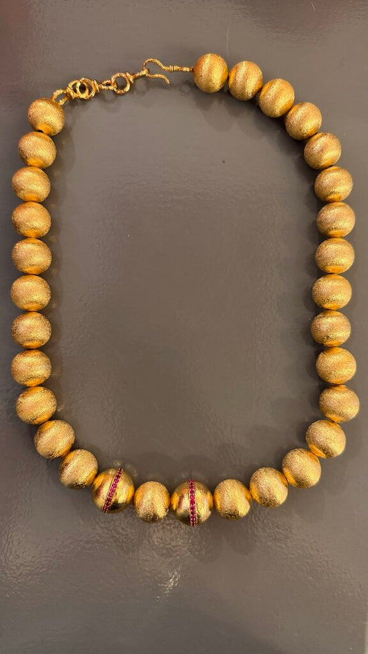 Gold Beaded Necklace