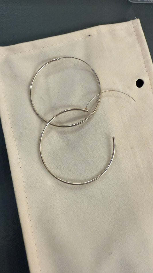Sterling Silver Infinity Hoop Earrrings