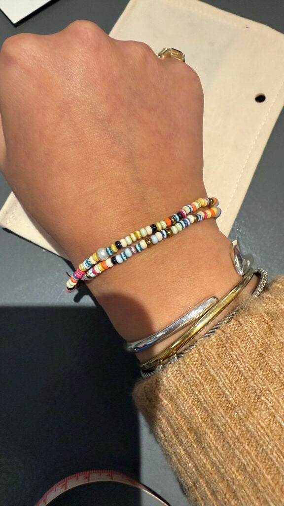 Mini Seed Bead Stretch Bracelet Set