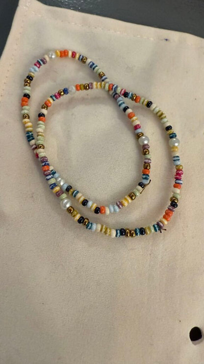 Mini Seed Bead Stretch Bracelet Set