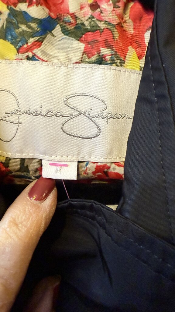 Ruffle Trim Trench Coat