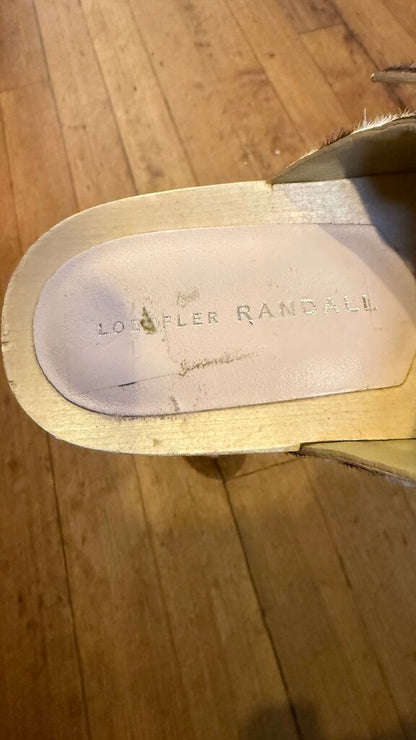 Leopard Pony Hair Clogs