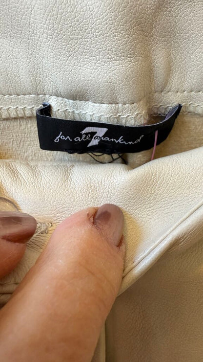 Faux Leather Wide Leg Crop Pants