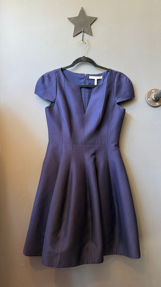 Fit Flare Cap Sleeve Dress