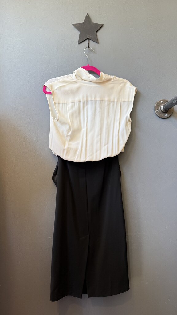 Silk Top Pencil Skirt Dress