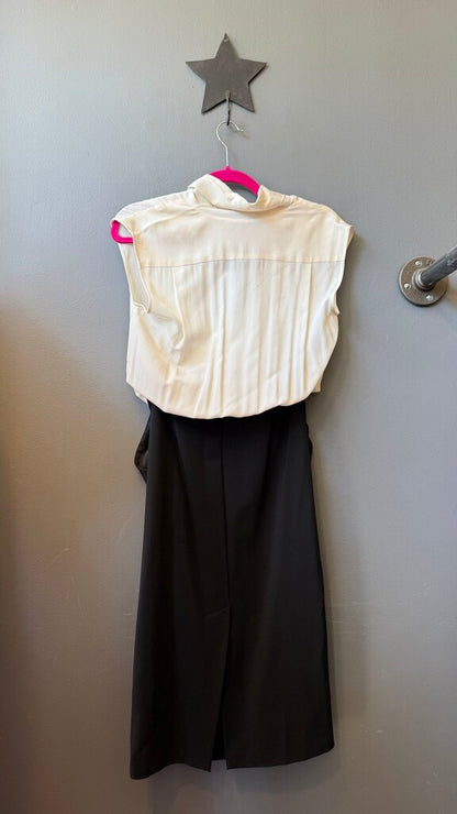 Silk Top Pencil Skirt Dress