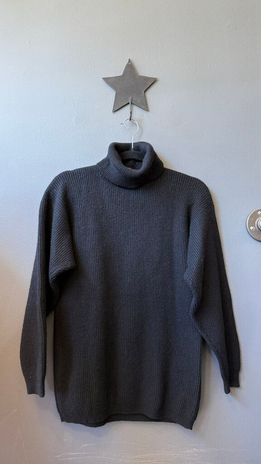 Ribbed Cashmere Turtleneck Sweater
