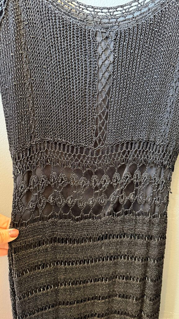 Vintage Crochet Shimmer Dress