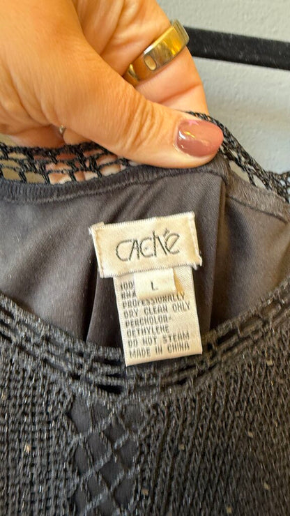 Vintage Crochet Shimmer Dress