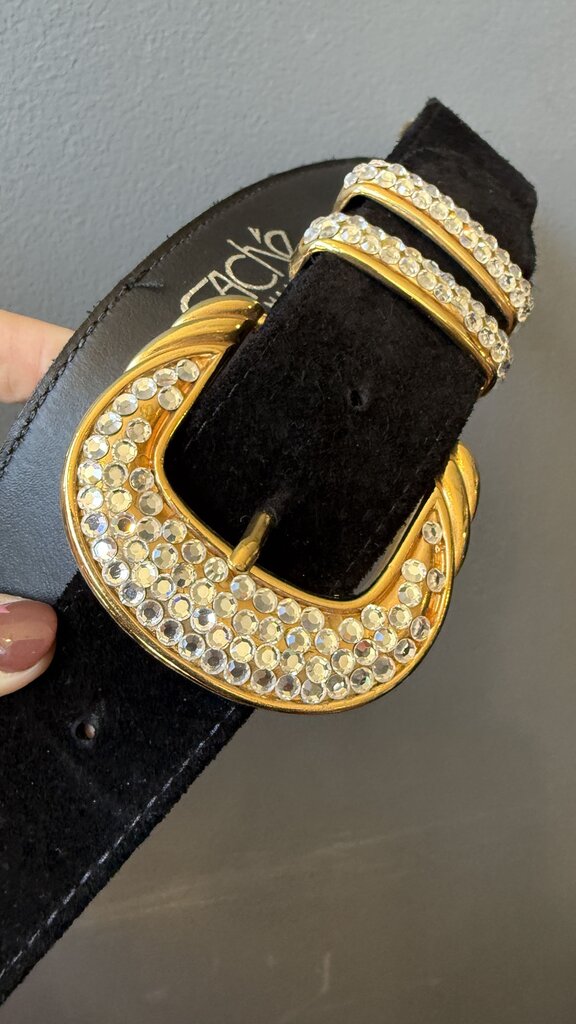 Vintage Rhinestone Waist Belt