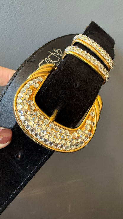 Vintage Rhinestone Waist Belt