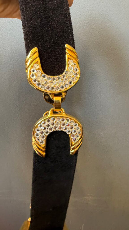 Vintage Rhinestone Waist Belt