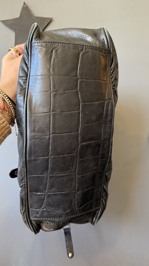 Leather Embossed Tote