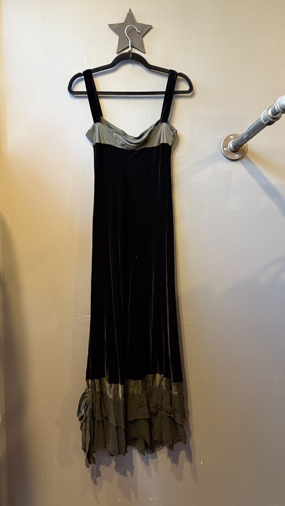 Velvet Silk Midi Dress