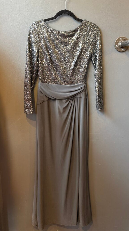 Petite Sequin Jersey Maxi Gown Dress