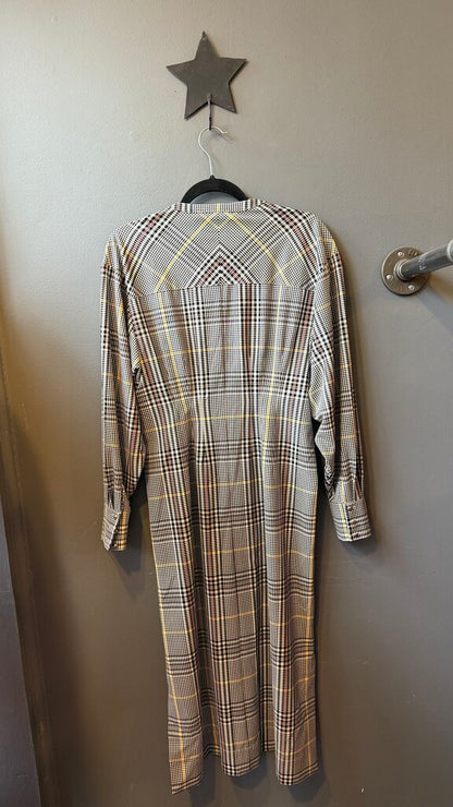Plaid Midi Shirtdress