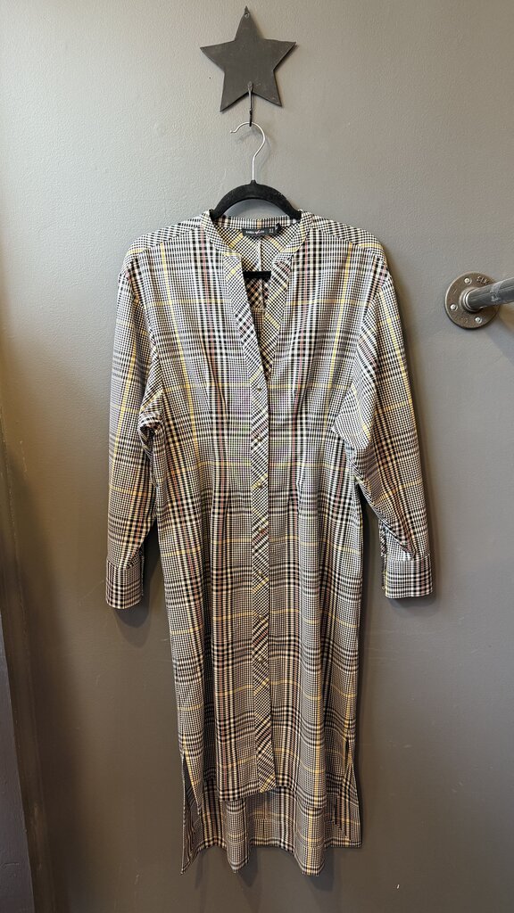 Plaid Midi Shirtdress