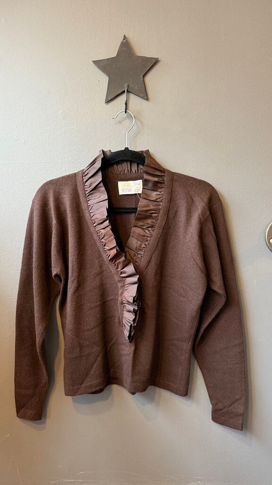 Cashmere Ruffle Sweater