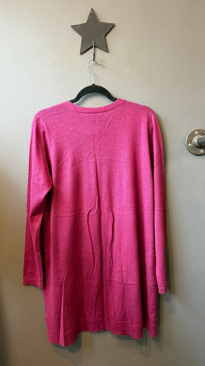 Merino Long Vneck Cardigan Sweater