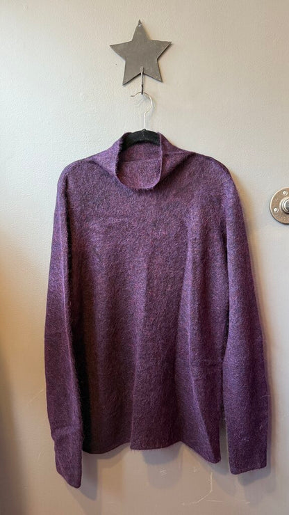 Mohair Blend Oversized Mockneck Sweater