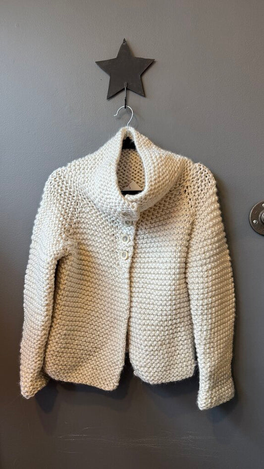 Funnelneck Cardigan Sweater Jacket