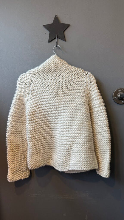 Funnelneck Cardigan Sweater Jacket