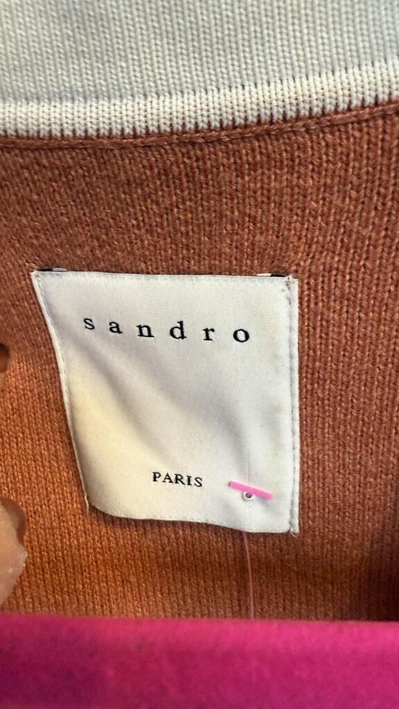 Vneck White Trim Cardigan Sweater