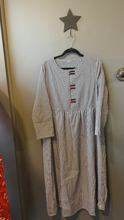 Gingham Midi Dress