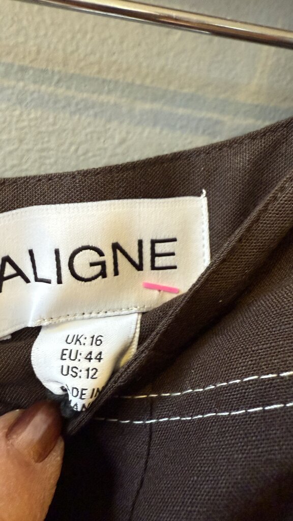 Contrast Stitch Maxi Skirt