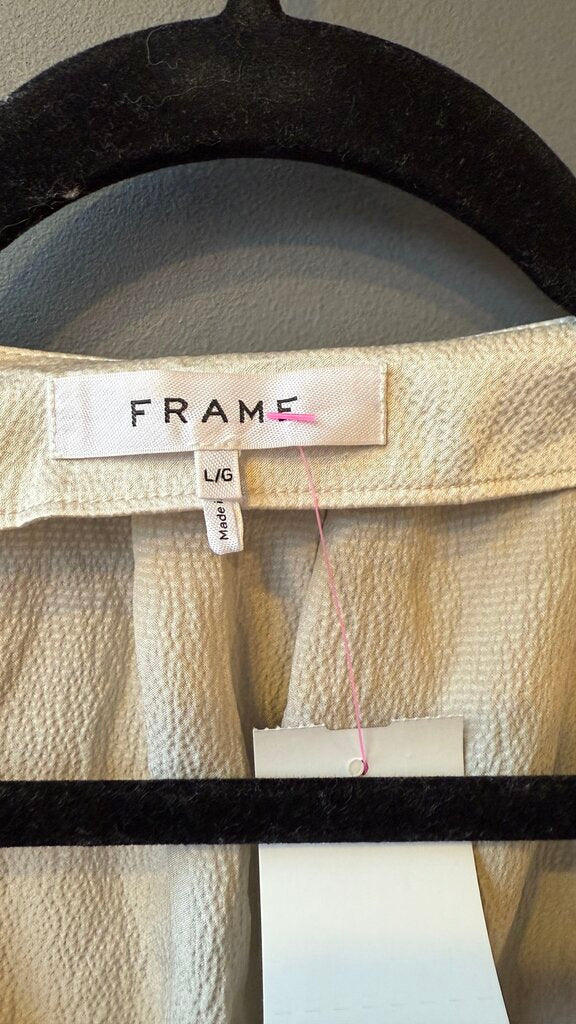 Crinkle Deep V Silk Blouse