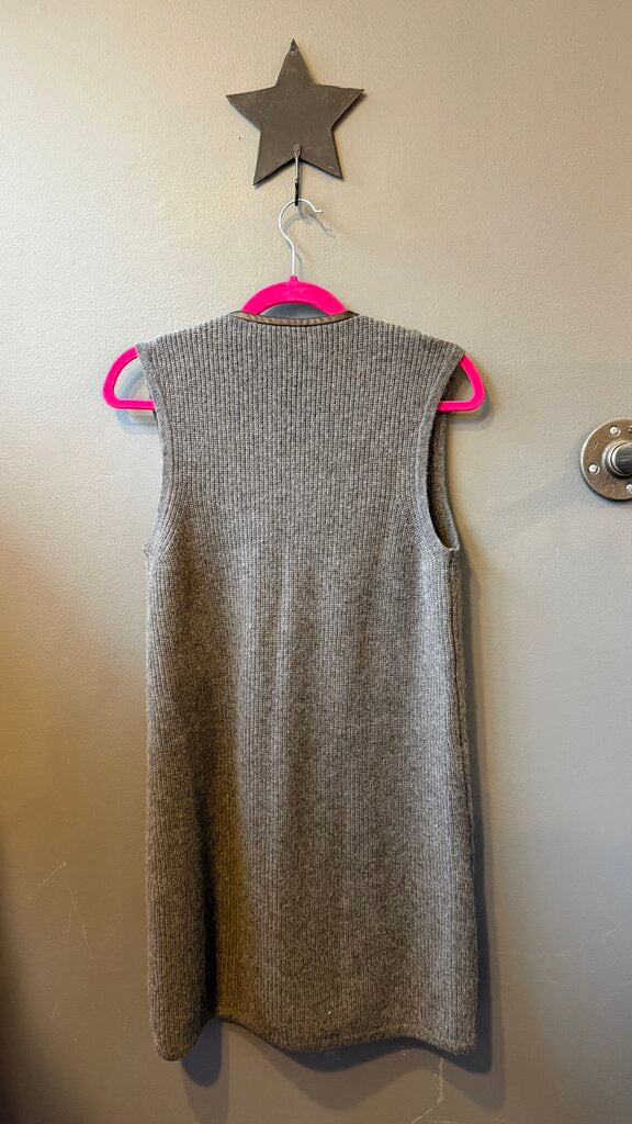 Ribbed Cashmere Long Vest