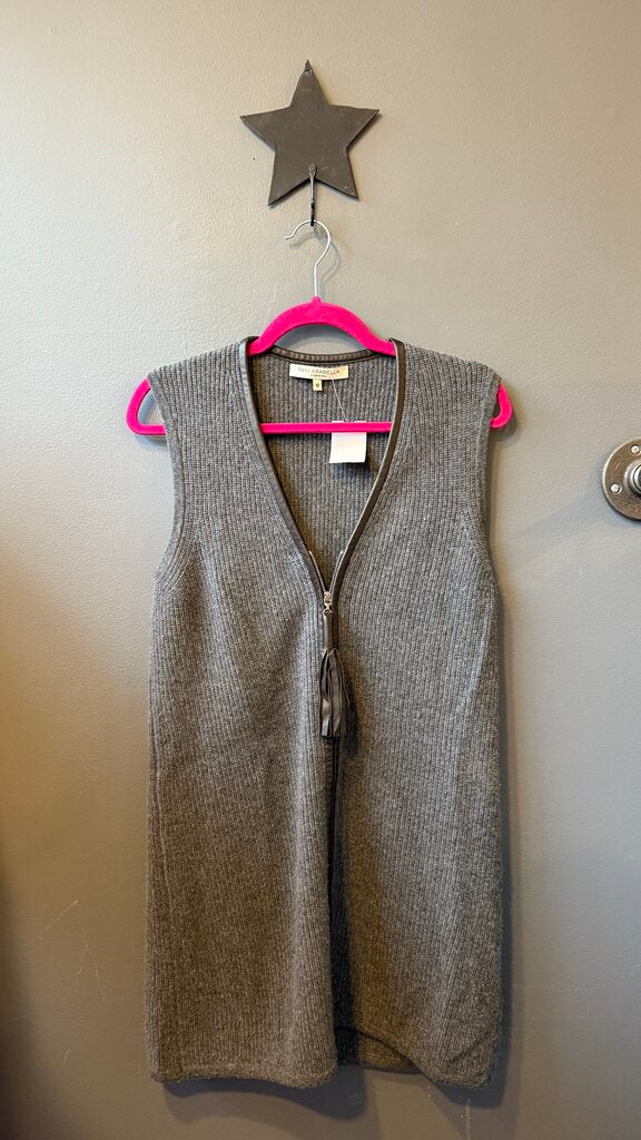 Ribbed Cashmere Long Vest