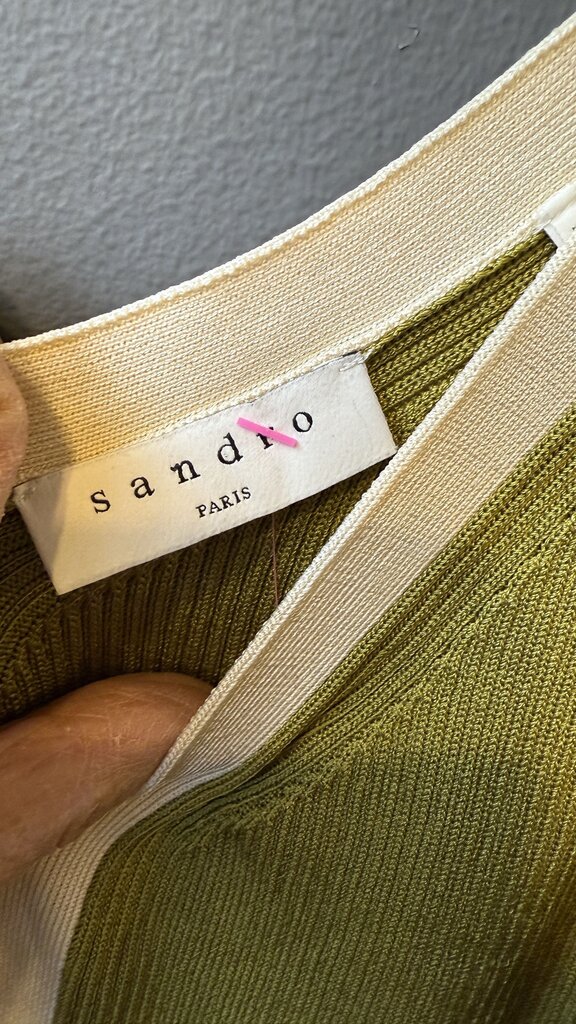 Ribbed Knit Full Skirt Midi Dress