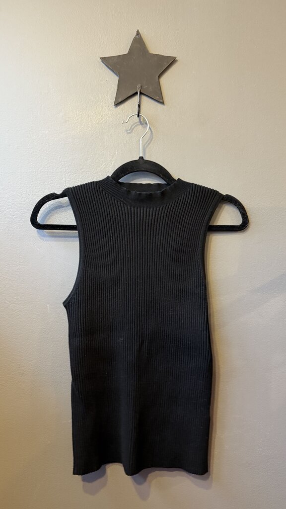 Ribbed Knit Sleeveless Top