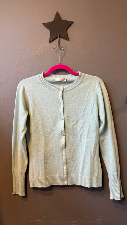 Cashmere Crewneck Cardigan Sweater