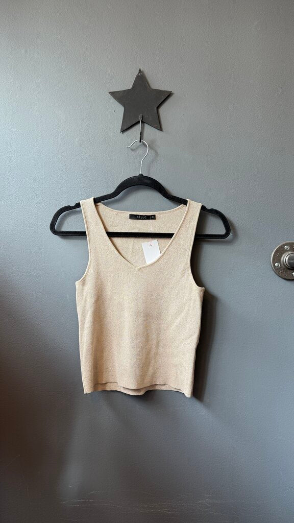 Metallic Knit Tank Top