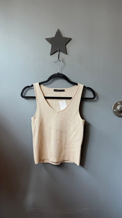 Metallic Knit Tank Top